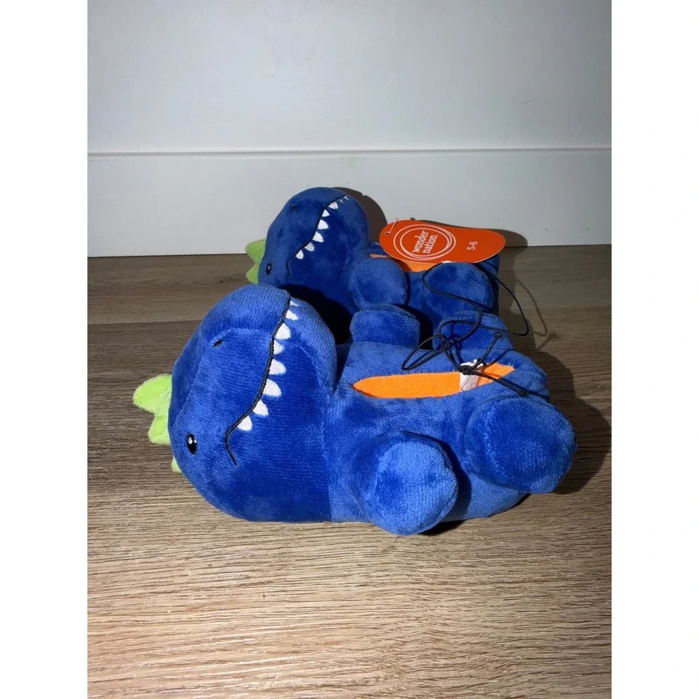 Toddler boy dinosaur slippers 5/6